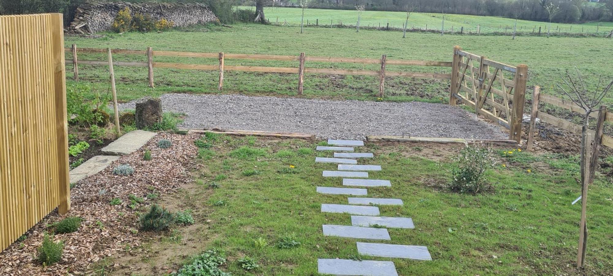 Roulotte A La Ferme Buissonniere La Lande-de-Louge Exterior foto